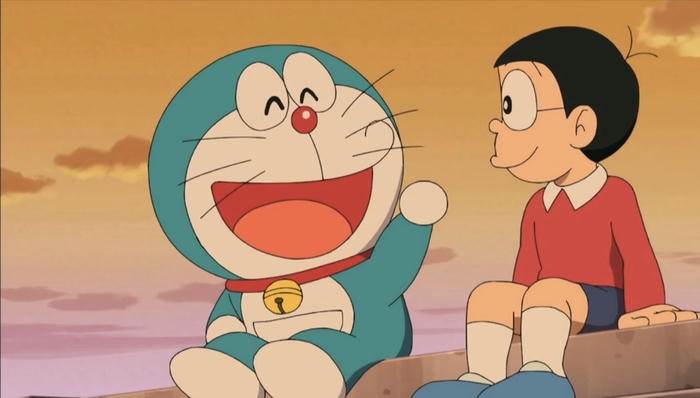 hình anime đôi bạn thân tương tác