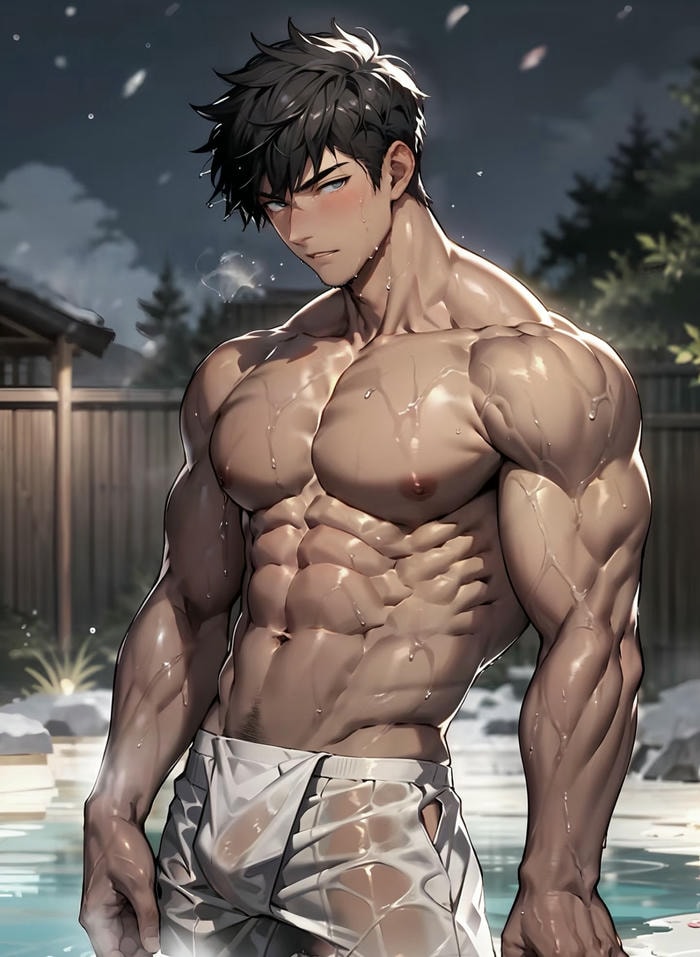 hình anime nam 6 múi phong độ