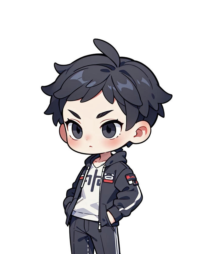 hình anime nam chibi gương mặt tròn