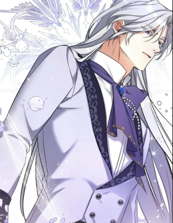 hình anime nam tóc trắng đứng một mình