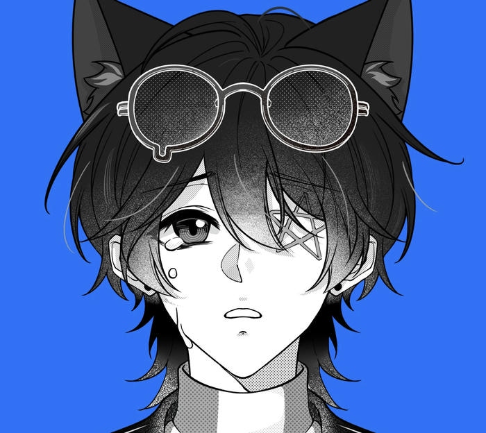 hình anime nam trắng đen đường nét đẹp