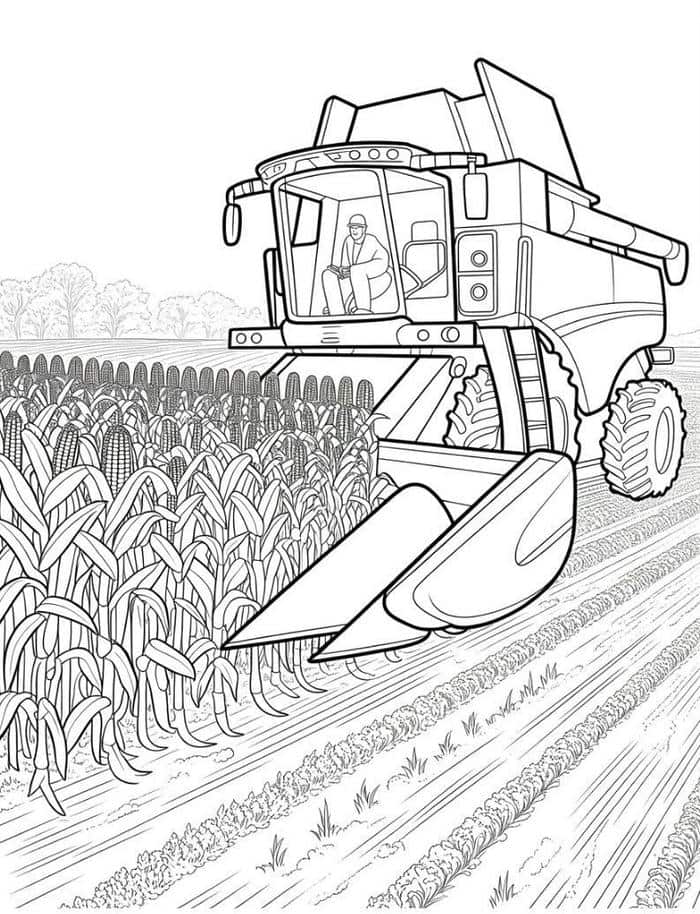 hình tô màu nghề sản xuất nông nghiệp
