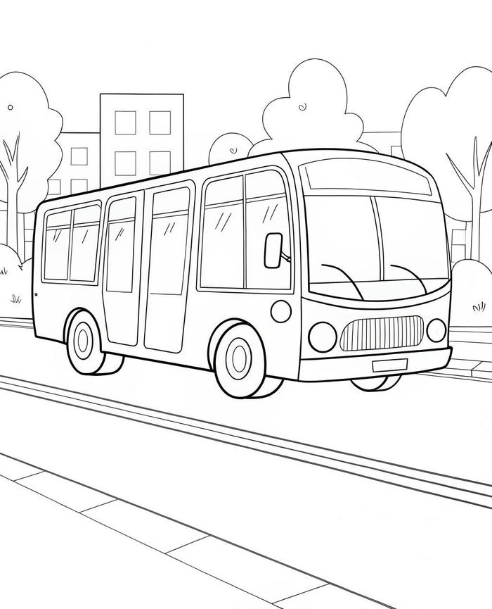 hình tô màu ô tô cho trẻ tập tô