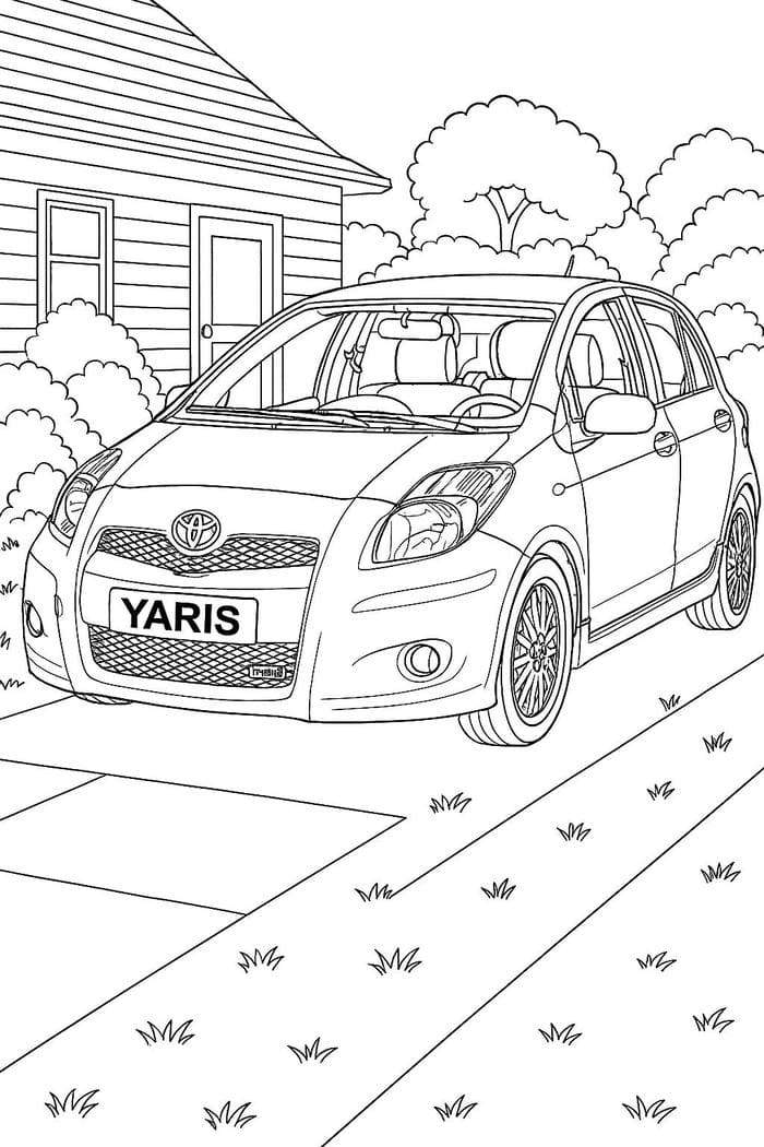 hình tô màu ô tô dành cho trẻ nhỏ