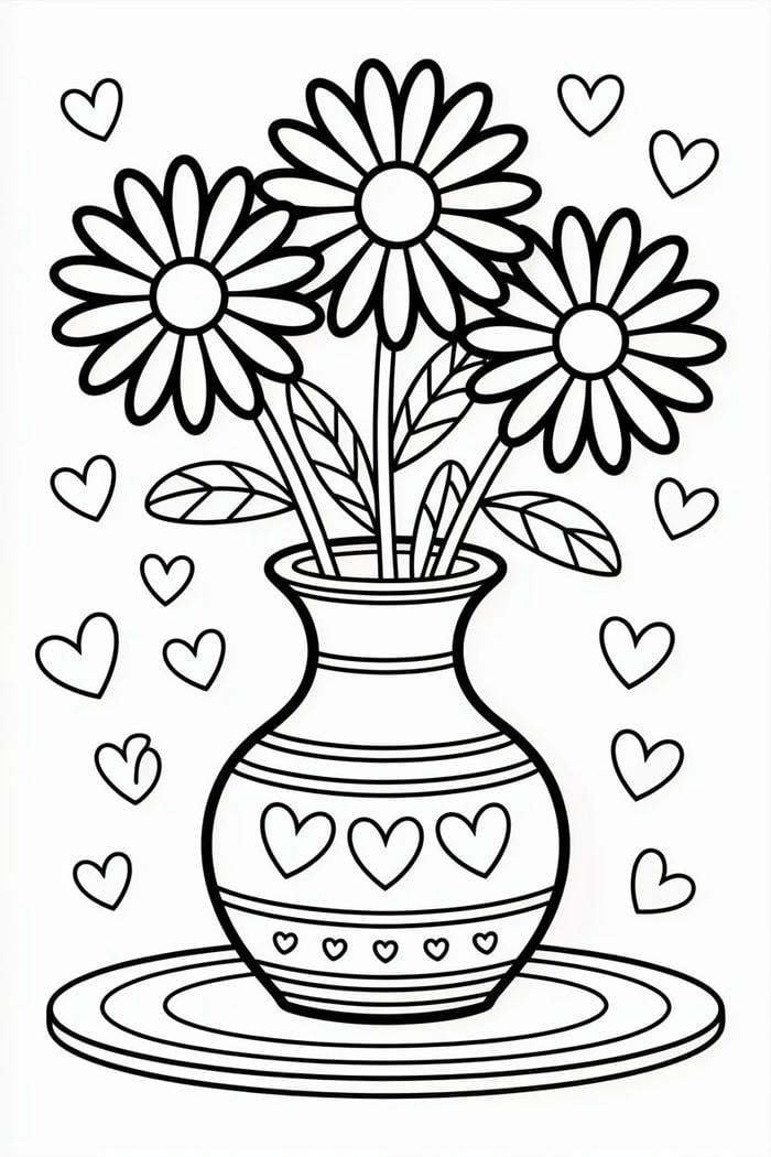 hình tranh tô màu hoa cánh mỏng