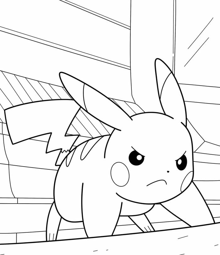 hình tranh tô màu pokemon cho bé