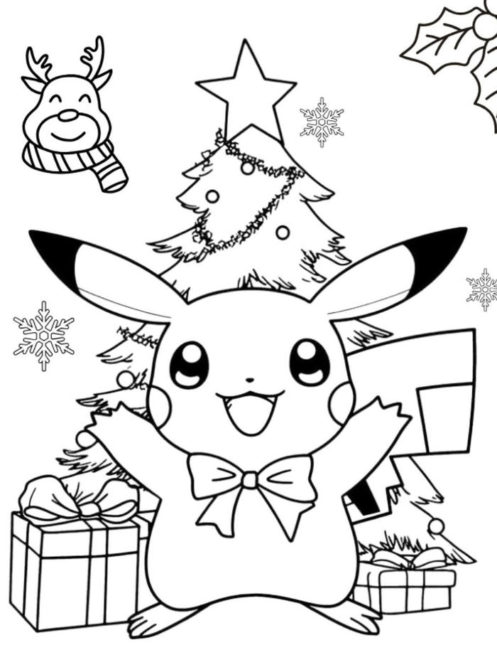 hình tranh tô màu pokemon mắt to tròn