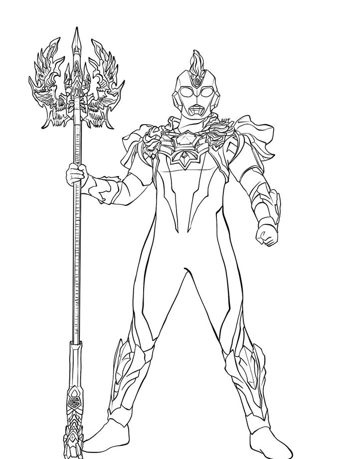 tô màu siêu nhân dáng người lực lưỡng