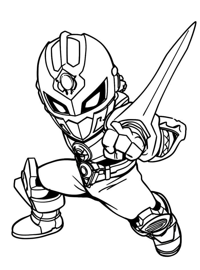 tranh tô màu siêu nhân đang tung đòn