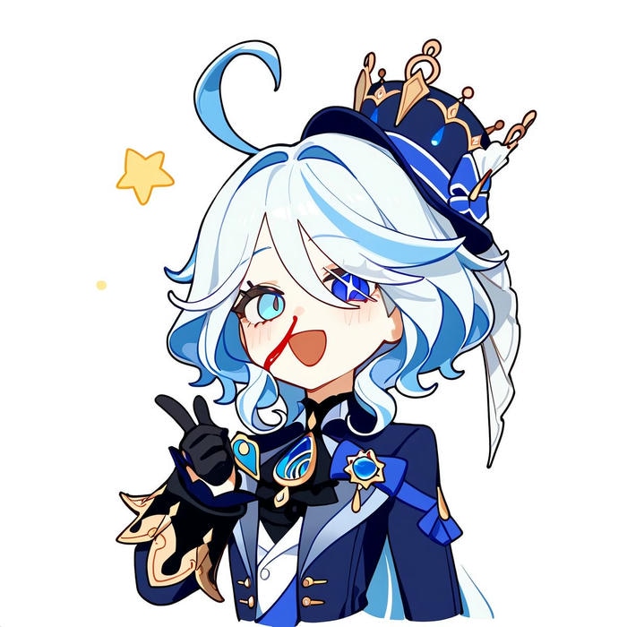 Ảnh Furina chibi nhìn là mê luôn