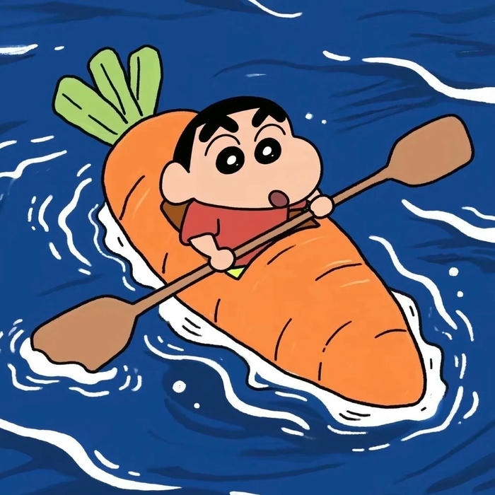 Ảnh avatar Shin cậu bé bút chì chèo thuyền cà rốt