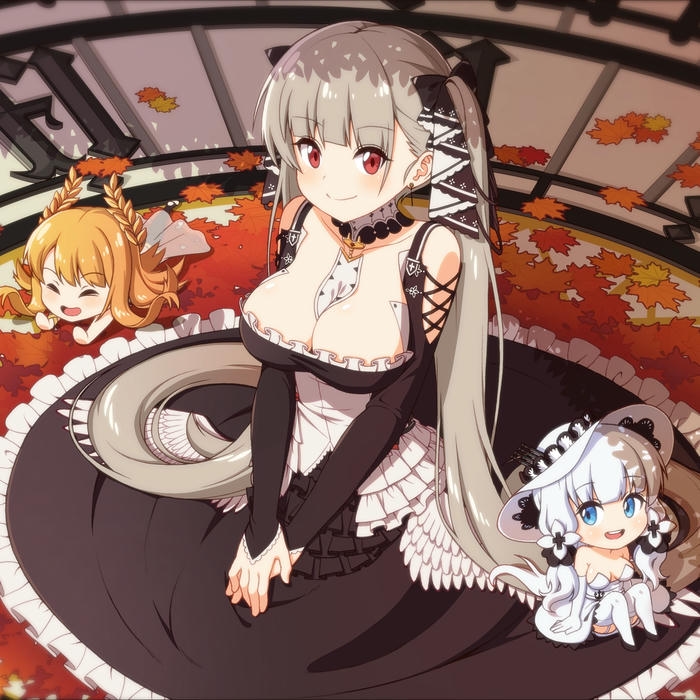 Ảnh avatar Tiktok đẹp anime nữ trang phục Nhật ngồi