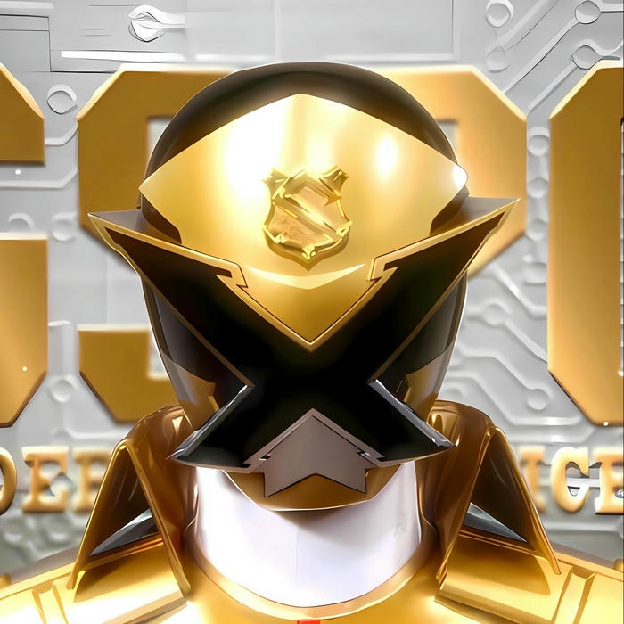 Ảnh avatar siêu nhân vàng mũ cảnh sát nghiêm nghị