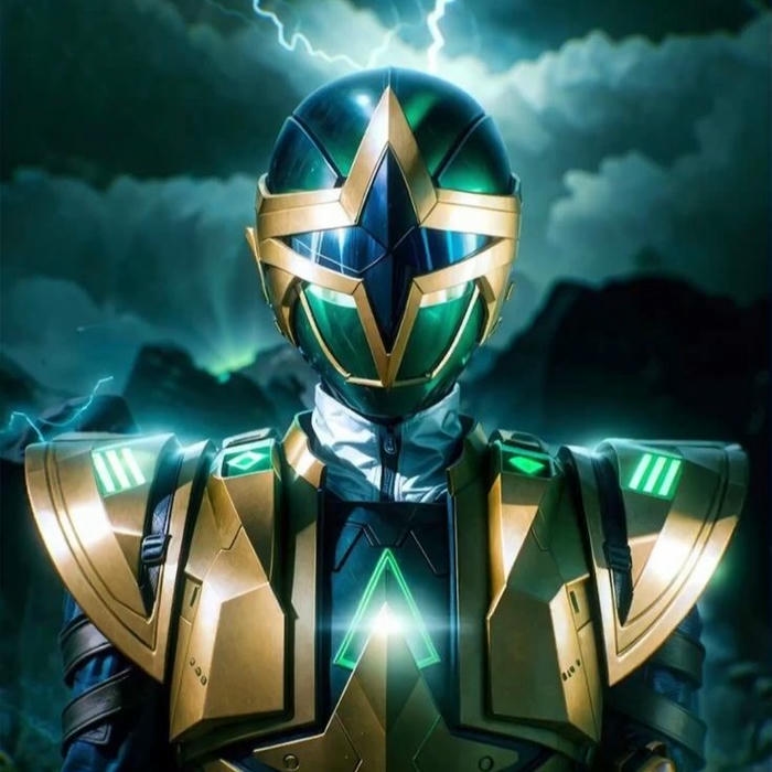 Ảnh avatar siêu nhân xanh lá giáp sấm sét sáng