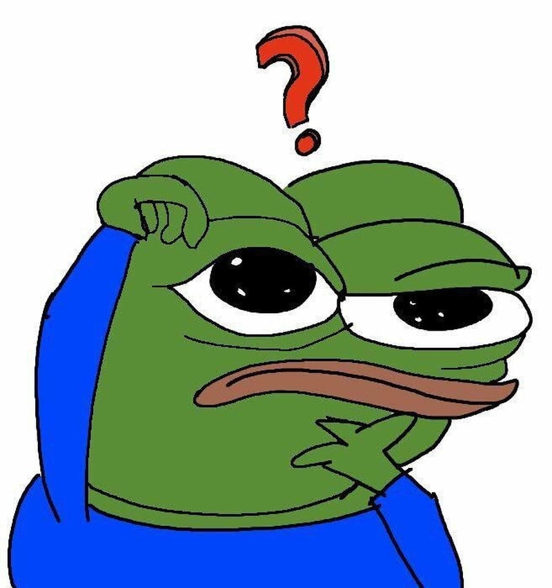 Ảnh chế chú ếch xanh với biểu cảm ngáo ngơ