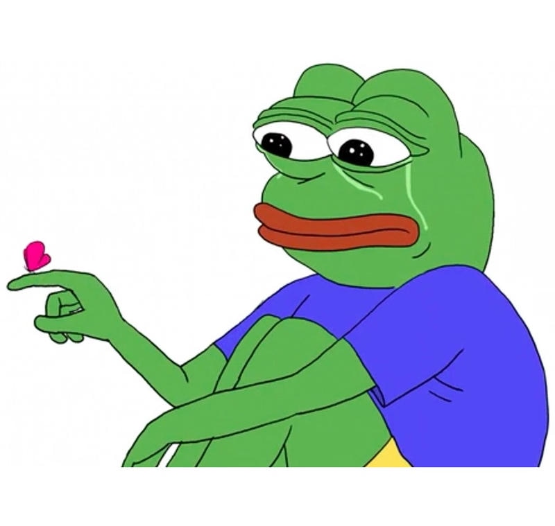 Ảnh chế ếch xanh với biểu cảm troll vui nhộn