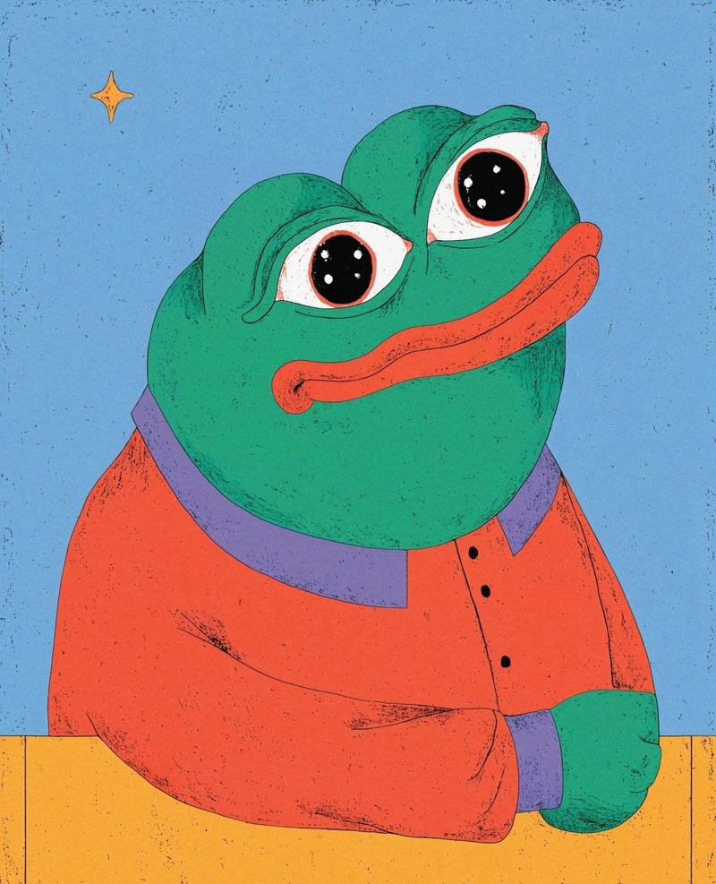 Ảnh chế meme ếch xanh tạo cảm giác vui nhộn