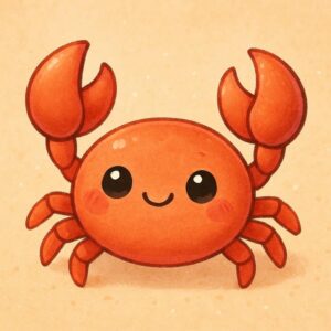 Ảnh đại diện con cua chibi dễ thương