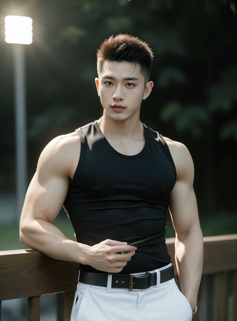 Ảnh hot boy ghi lại gương mặt thư sinh của chàng trai trẻ