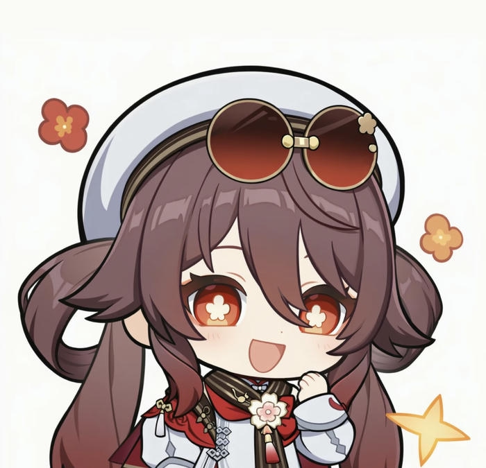 Ảnh hutao chibi há mồm ngộ nghĩnh