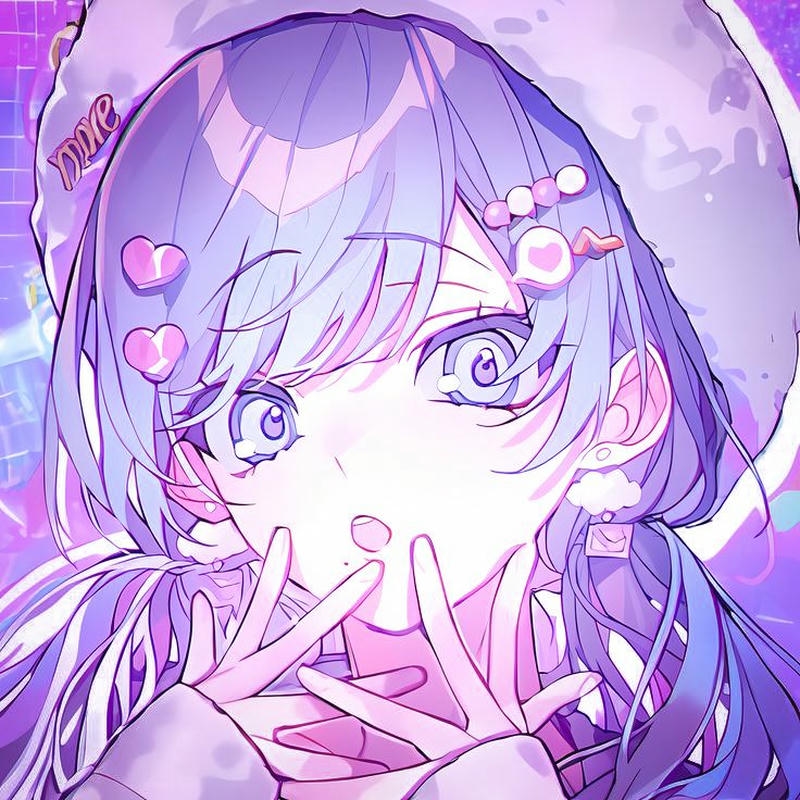 Avatar anime sáng nữ cute cho mạng xã hội