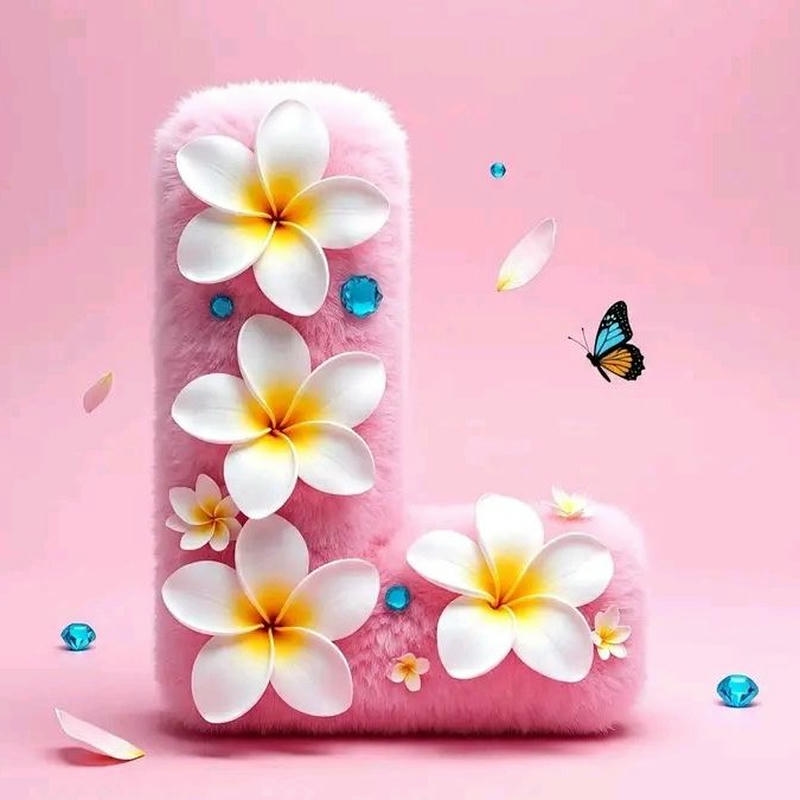 Avatar chữ L kết hợp trái tim dễ thương