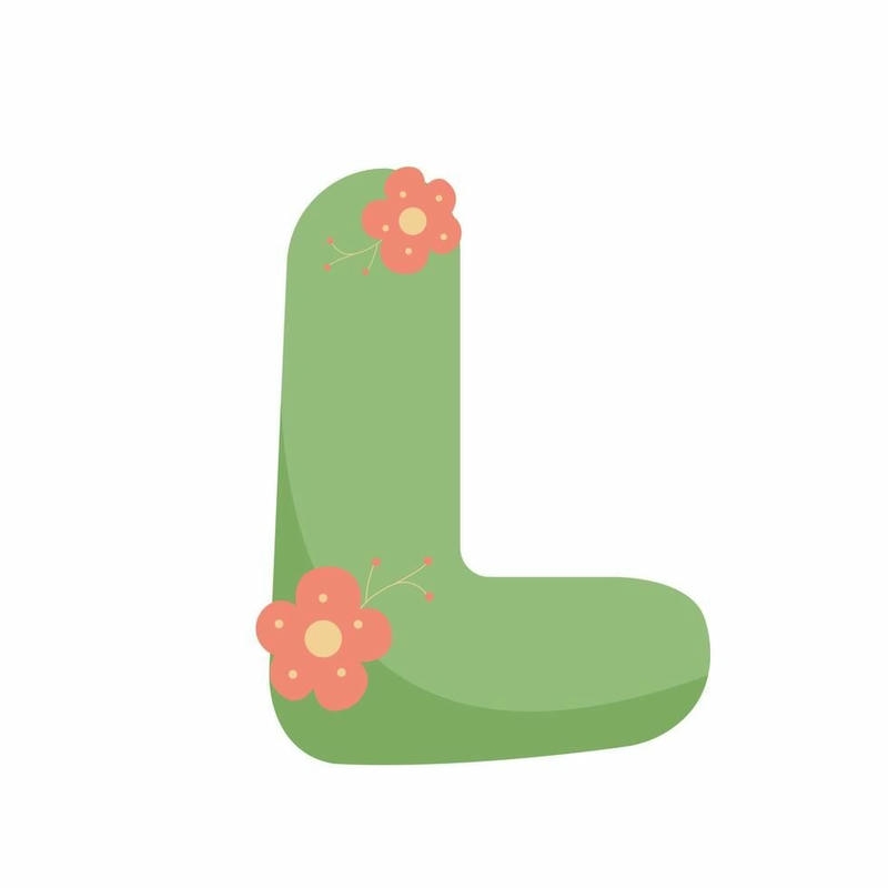 Avatar chữ l cute viền bóng lấp lánh