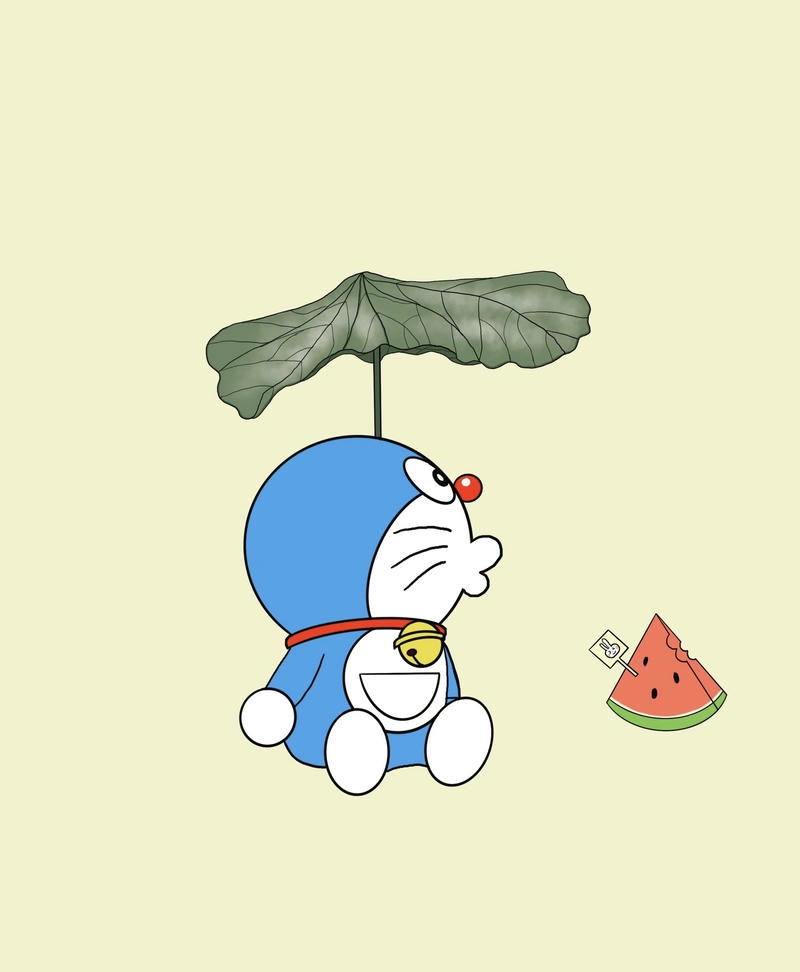 Bức ảnh mèo máy tương lai doremon chibi