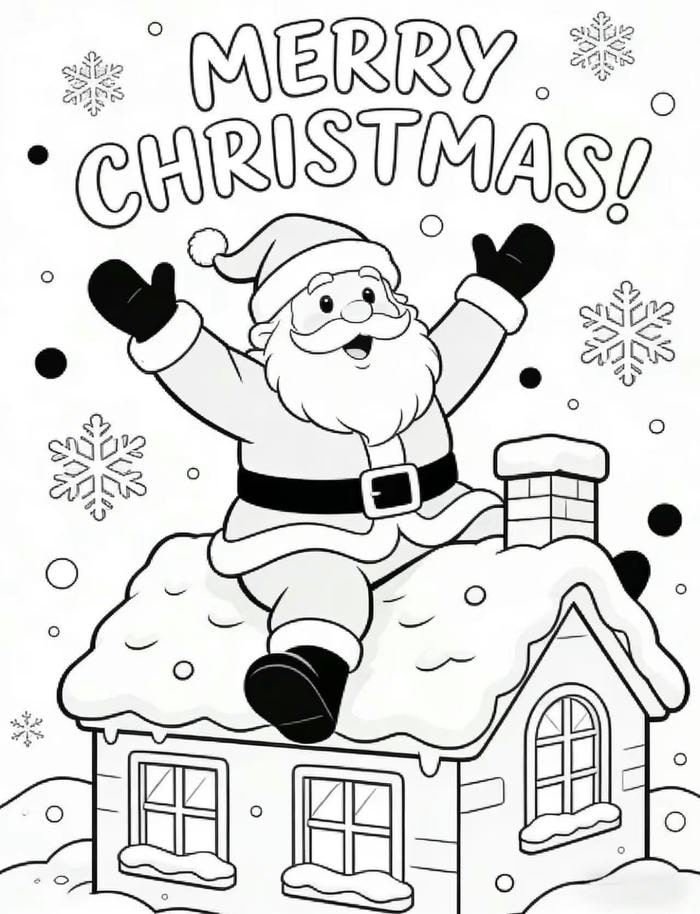 Bức tranh tô màu Noel lung linh