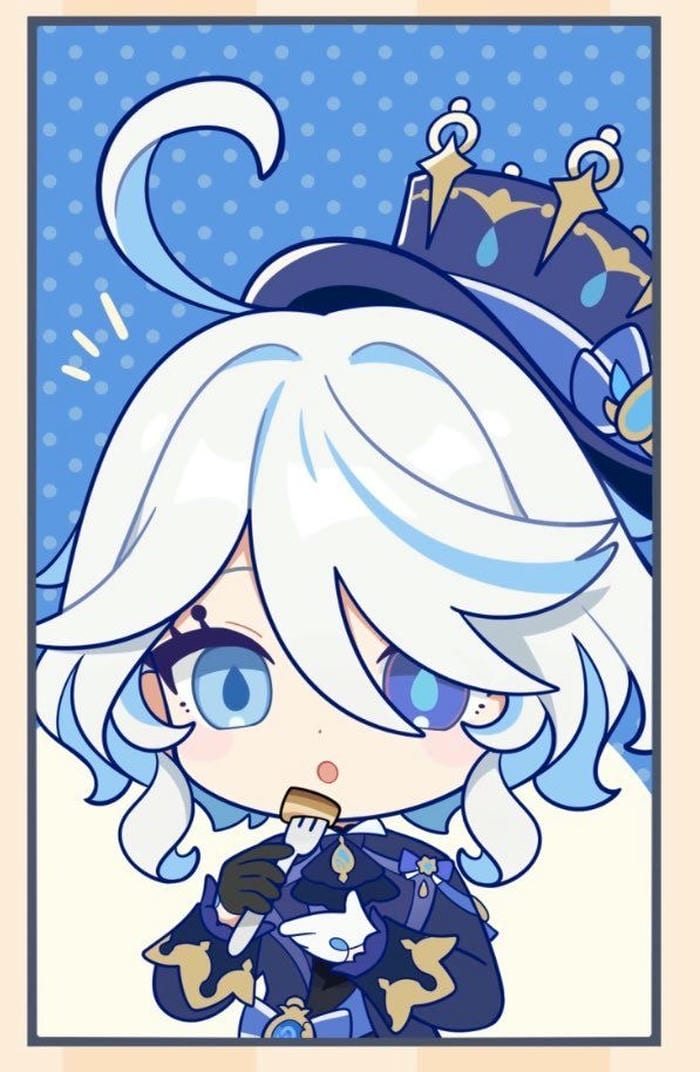 Chibi Furina nhìn rất dễ thương