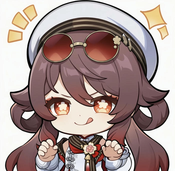 Chibi hutao ánh mắt tinh quái