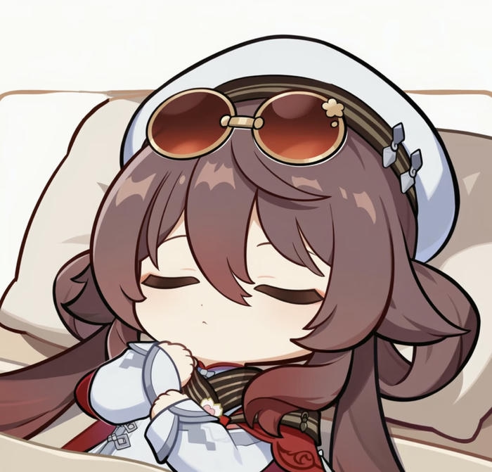 Chibi hutao đang ngủ ngon lành