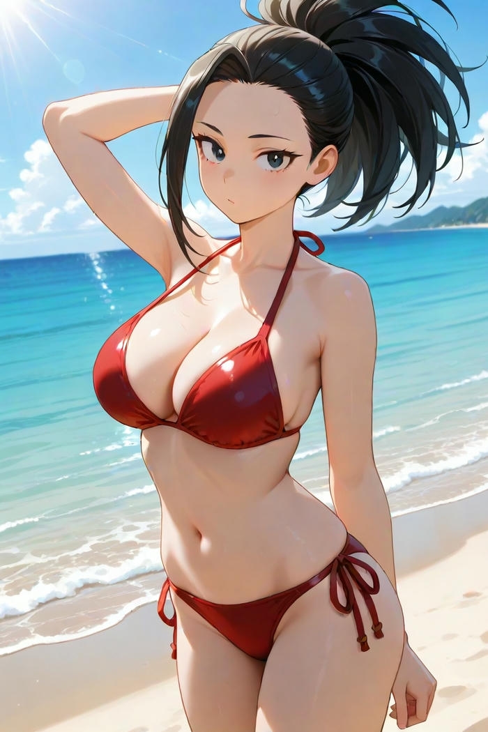 Gái anime mặc bikini khoe đường nét quyến rũ đầy cuốn hút
