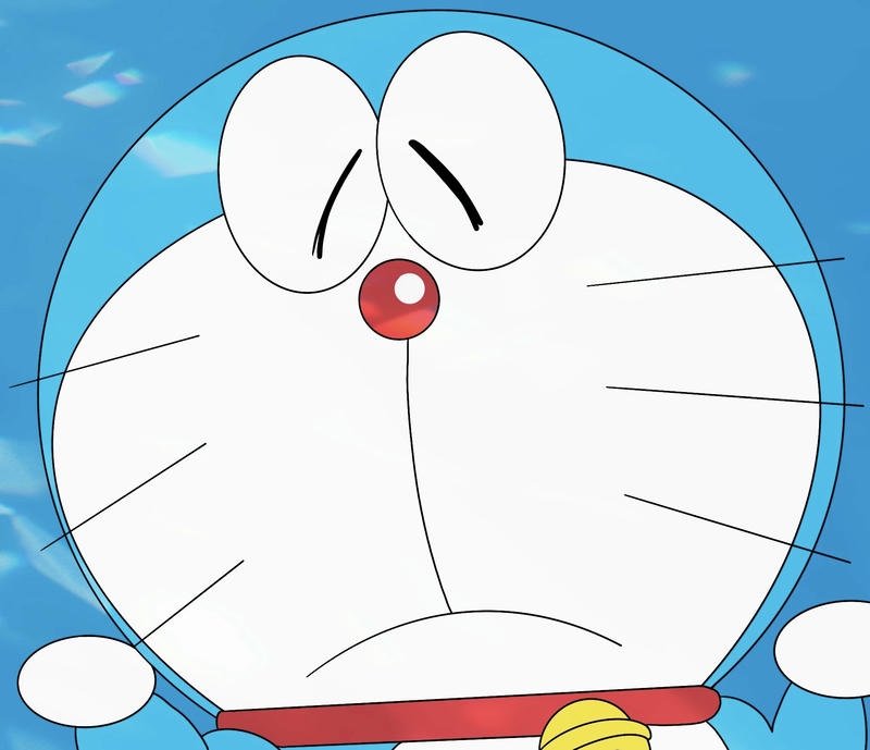 Gương mặt ngộ nghĩnh của mèo máy doremon chibi