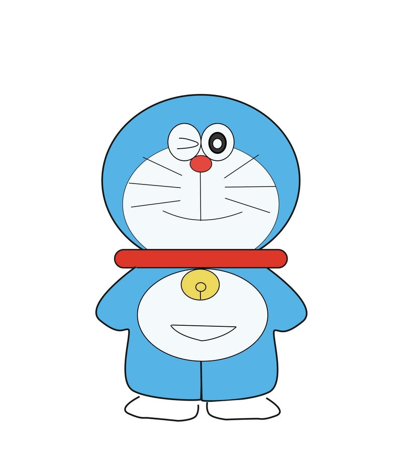 Hình Doraemon chibi đơn giản cực đẹp