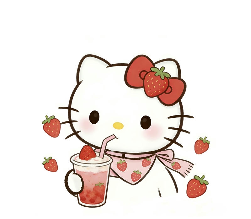 Hình Hello Kitty chibi dễ thương cute