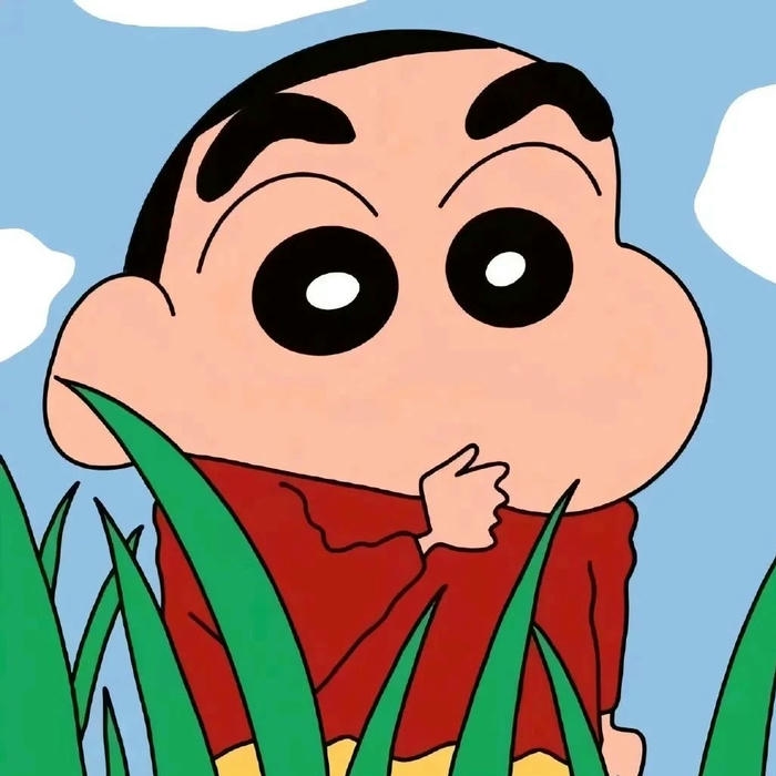 Hình Shin bựa mặt ngơ ngác nhìn trời xanh đẹp