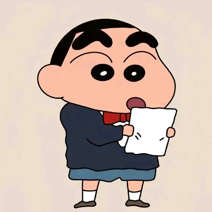 Hình ảnh Cậu bé bút chì cầm giấy đọc chăm chú