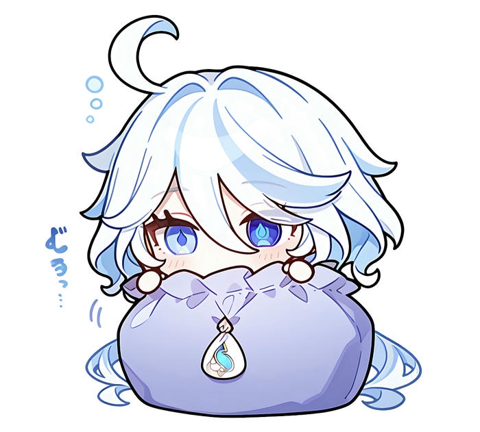 Hình ảnh Furina chibi trong túi