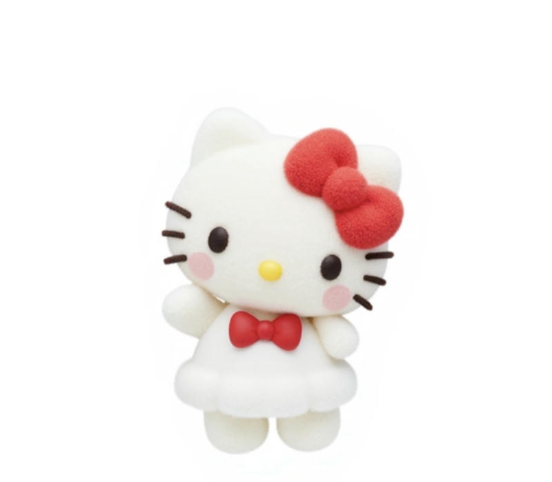 Hình ảnh Hello Kitty chibi dễ thương phong cách hoạt hình