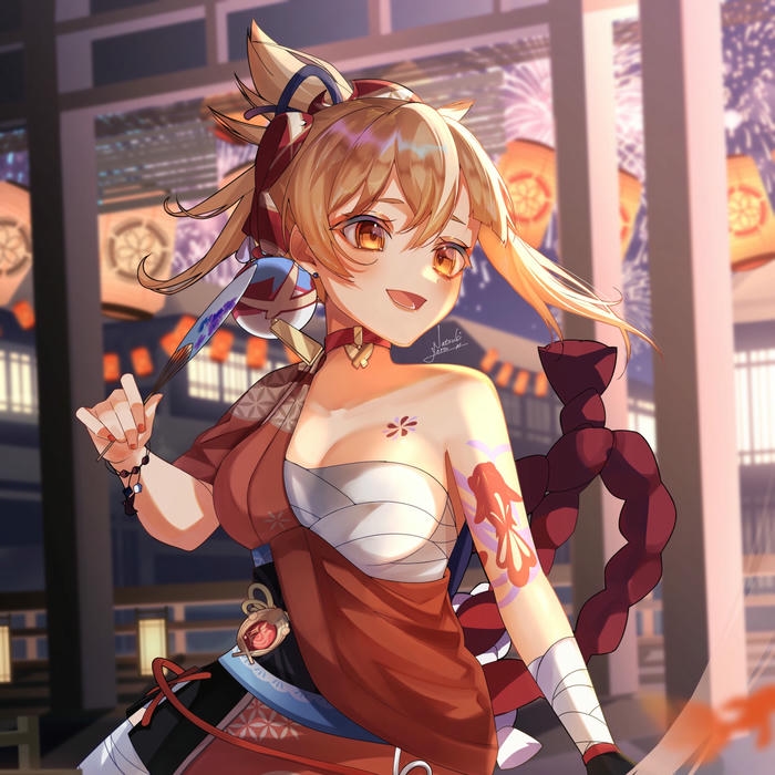 Hình ảnh avatar Tiktok đẹp anime nữ cổ trang cầm kiếm