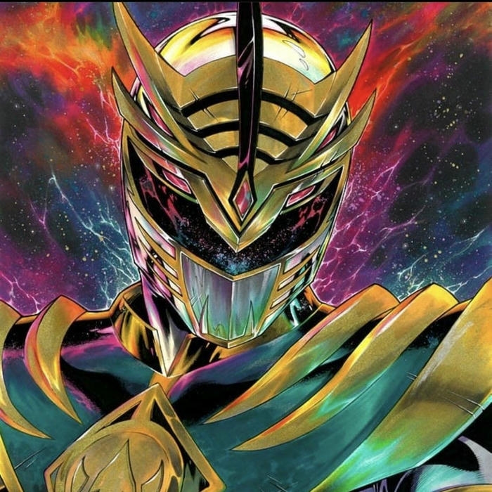 Hình ảnh avatar siêu nhân vàng giáp rồng rực rỡ