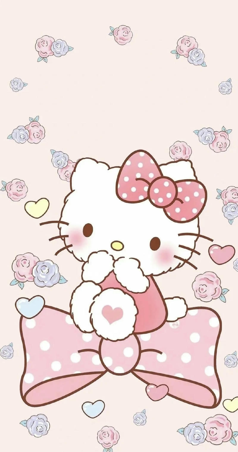 Hình ảnh dễ thương với nhân vật Hello Kitty phong cách chibi