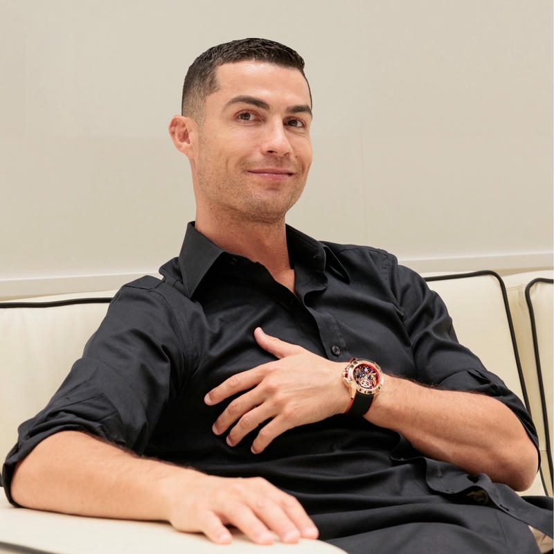 Hình ảnh nam cầu thủ mặc sơ mi đen ngồi