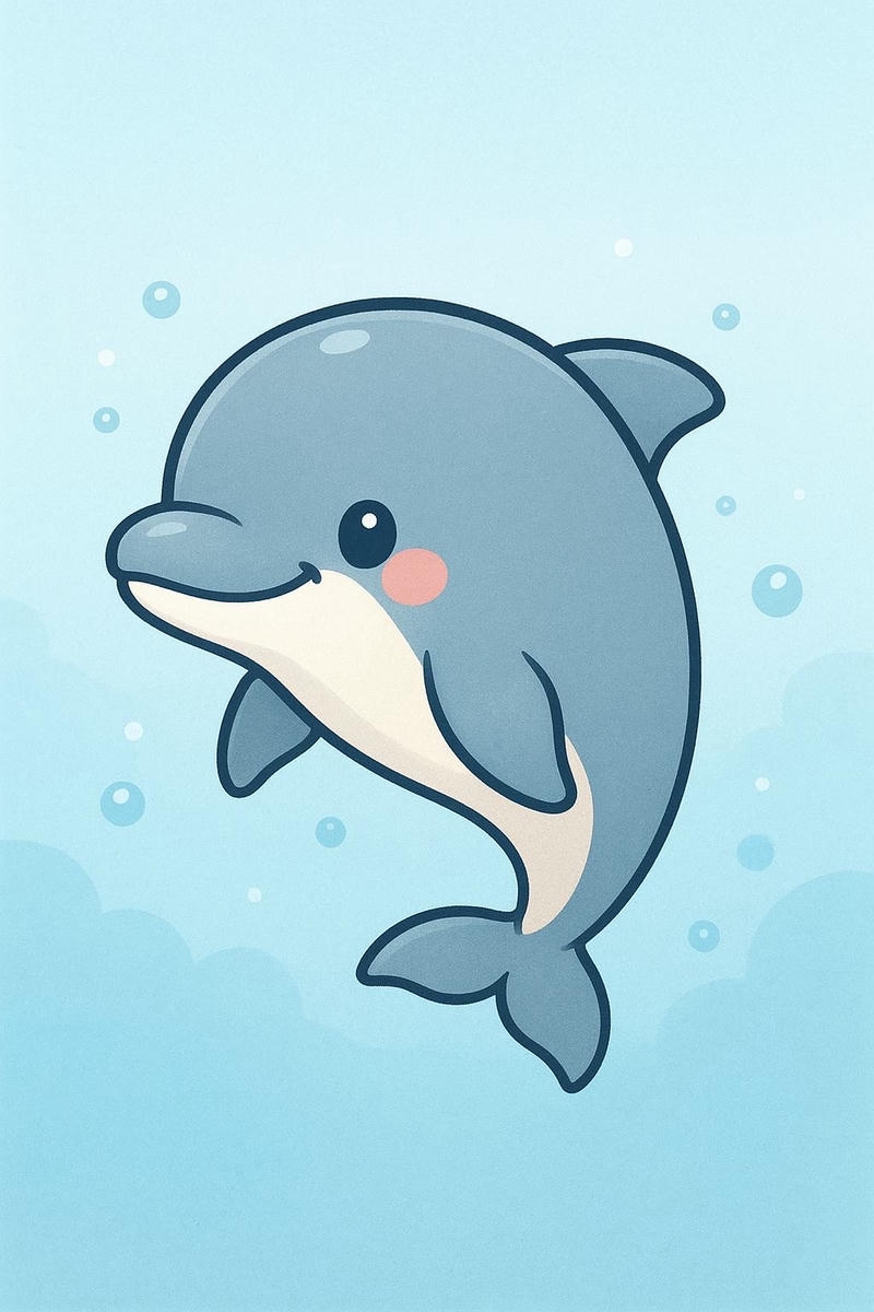 Hình cá nhỏ đáng yêu ảnh chibi con vật