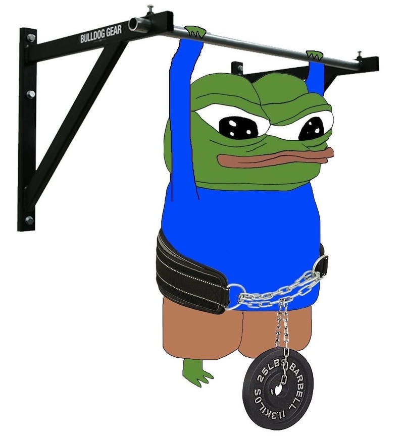 Hình chú ếch xanh với nét mặt gây cười