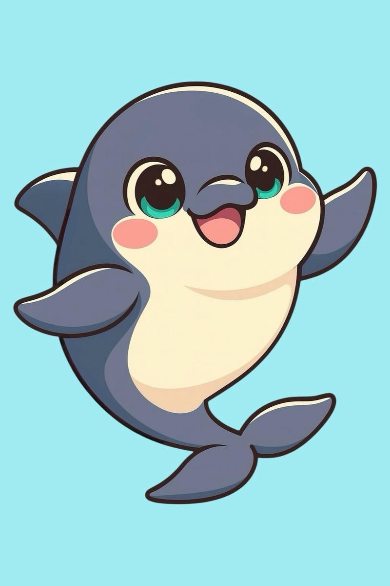 Hình động vật nhỏ phong cách hoạt hình trong ảnh chibi con vật