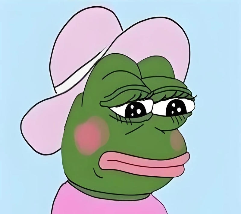 Hình meme ếch xanh bựa biểu cảm bất ngờ