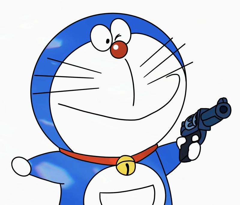 Hình mèo máy tương lai đáng yêu ảnh doremon chibi