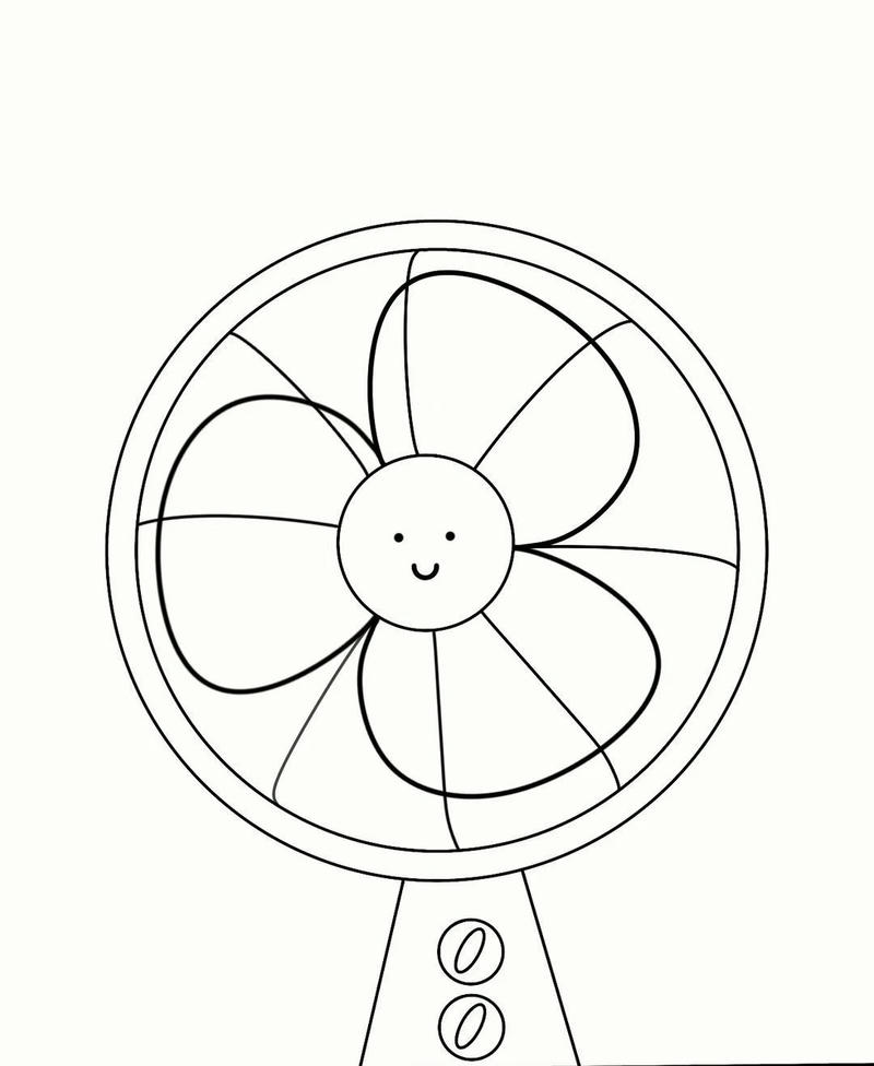 Hình quạt đơn giản giúp bé luyện tô